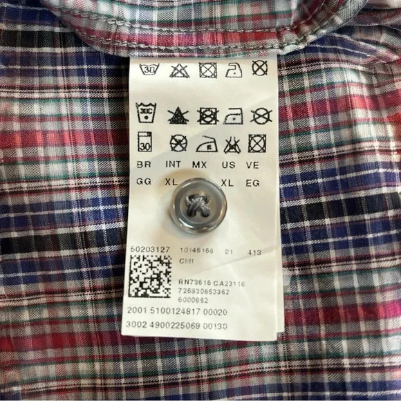 Hugo‎ Boss Orange Cliff Button-Up Shirt - Men’s Size XL - Picture 7 of 11